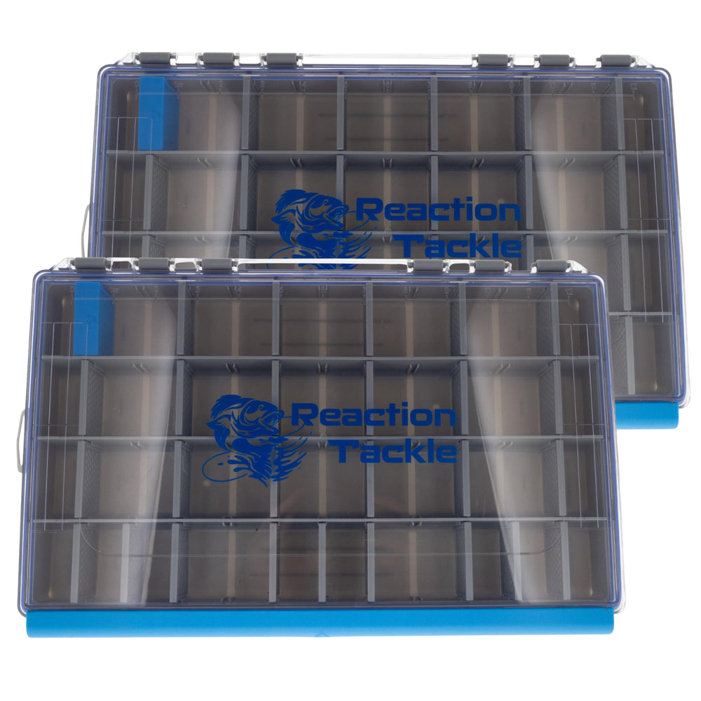 Reaction Tackle UltraSeal Water Resistant Tackle Tray 3700-2-Pack with closed lid