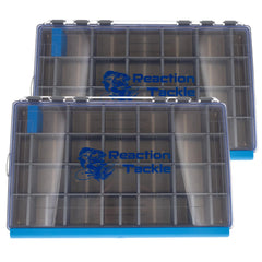 Reaction Tackle UltraSeal Water Resistant Tackle Tray 3700-2-Pack with closed lid