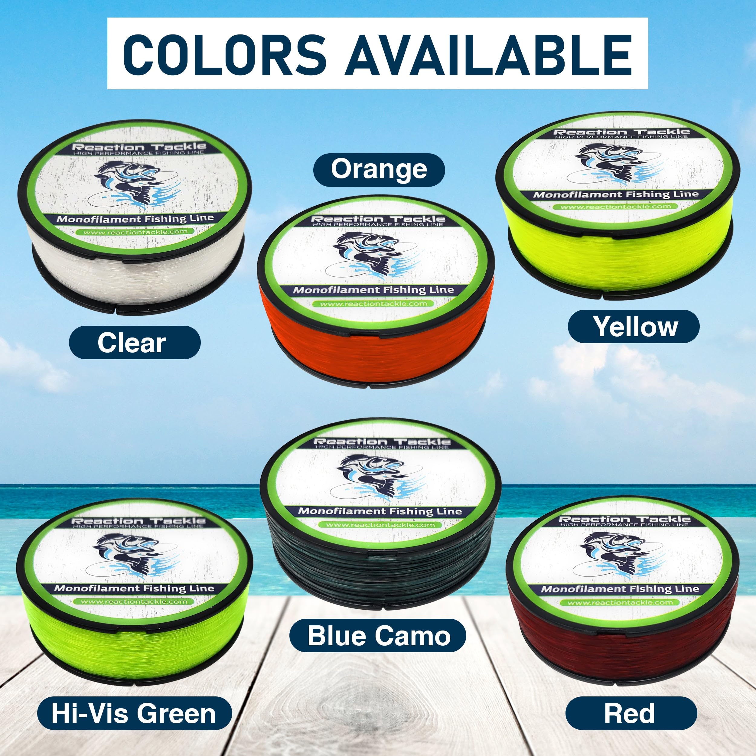 Reaction Tackle versatile line for freshwater and saltwater uses plus crafting.