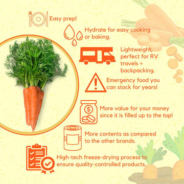 Ready Harvest backpacking-camping carrots deliver easy outdoor meal options.