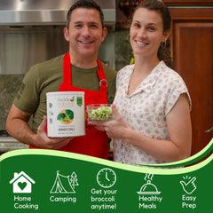 Ready Harvest emergency food can packaging demonstrates durable storage for preparedness.