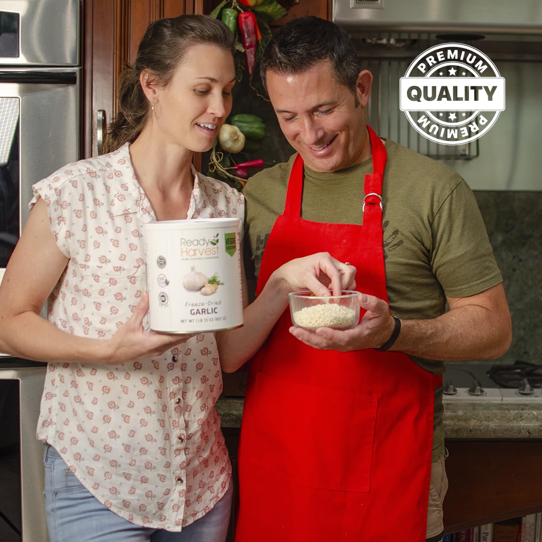 Ready Harvest garlic in a skillet, showcasing versatile flavor enhancement in cooking.