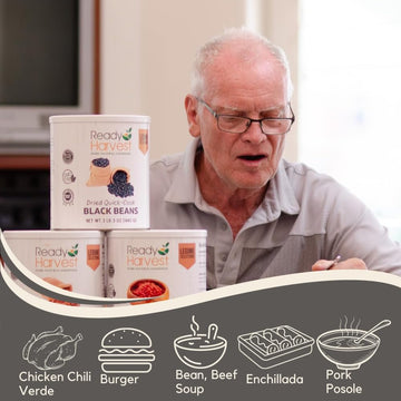 Ready Harvest gluten-free vegan-friendly beans suitable for plant-based meals.