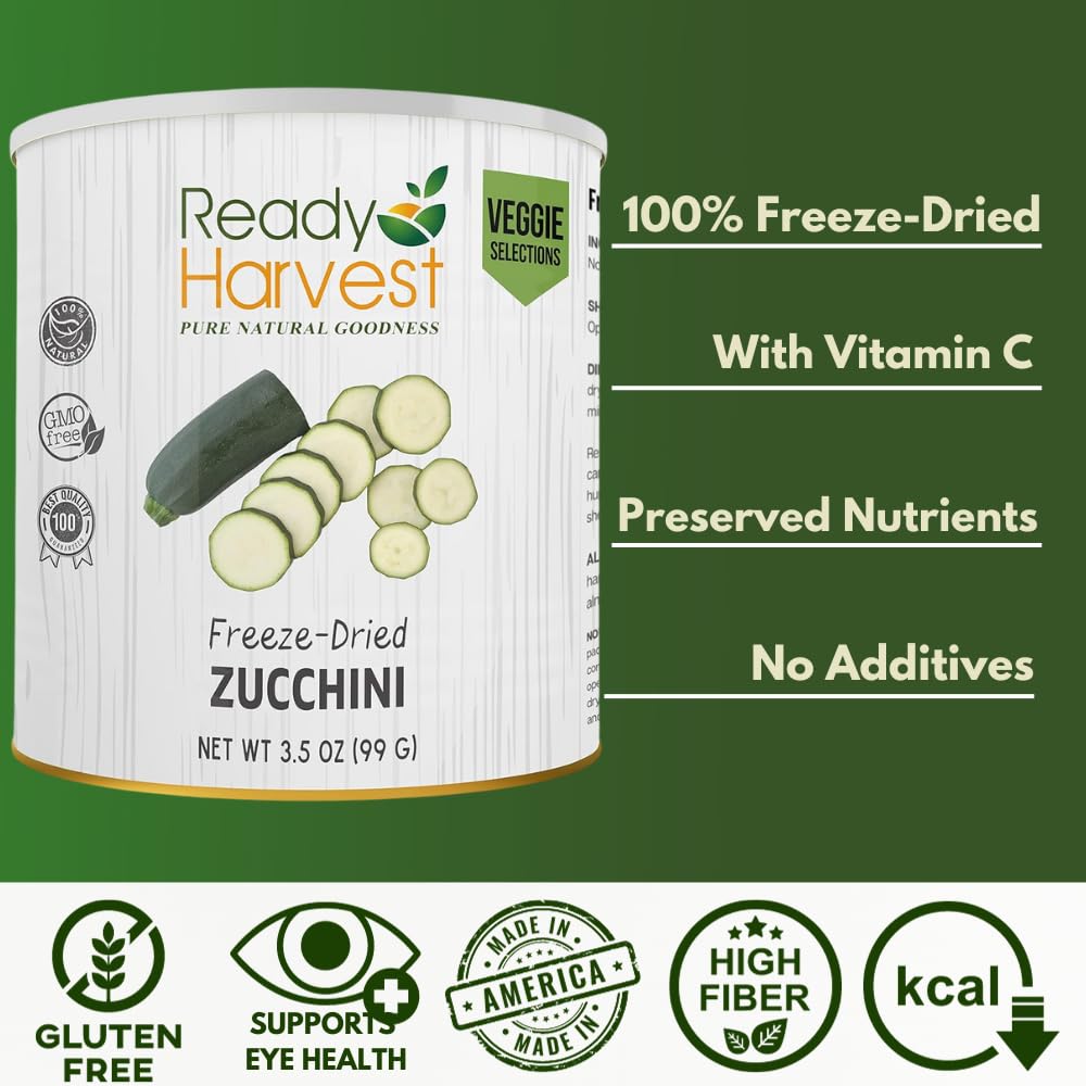 Ready Harvest kitchen-use zucchini prepared for stir-fries and soups