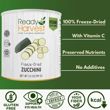 Ready Harvest kitchen-use zucchini prepared for stir-fries and soups