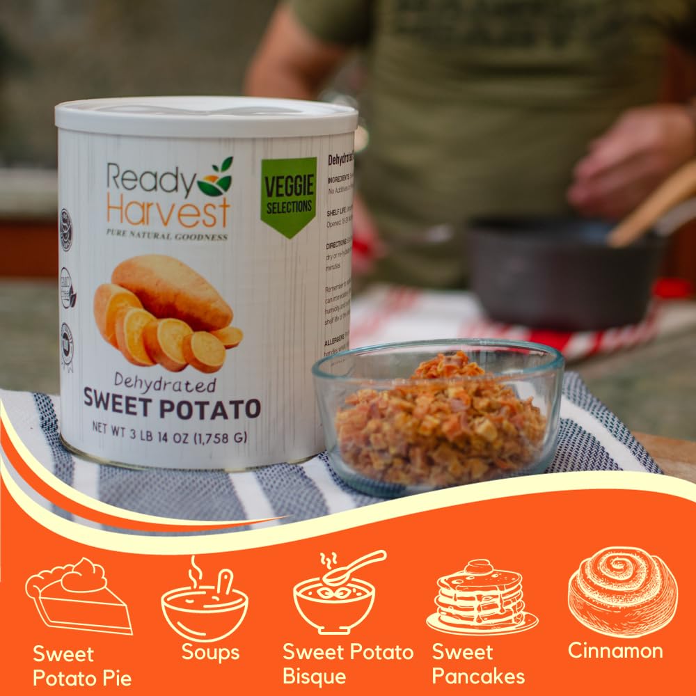 Ready Harvest sweet potatoes backpacking compact pack supports lightweight trips