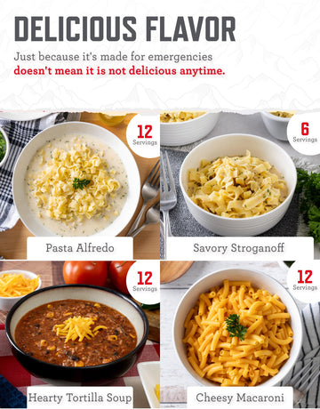 ReadyWise 25-year shelf life icon signals long-term preparedness.
