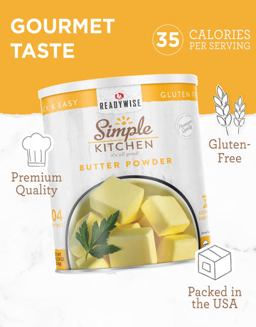 ReadyWise butter powder camping meals option for quick nourishment outdoors.