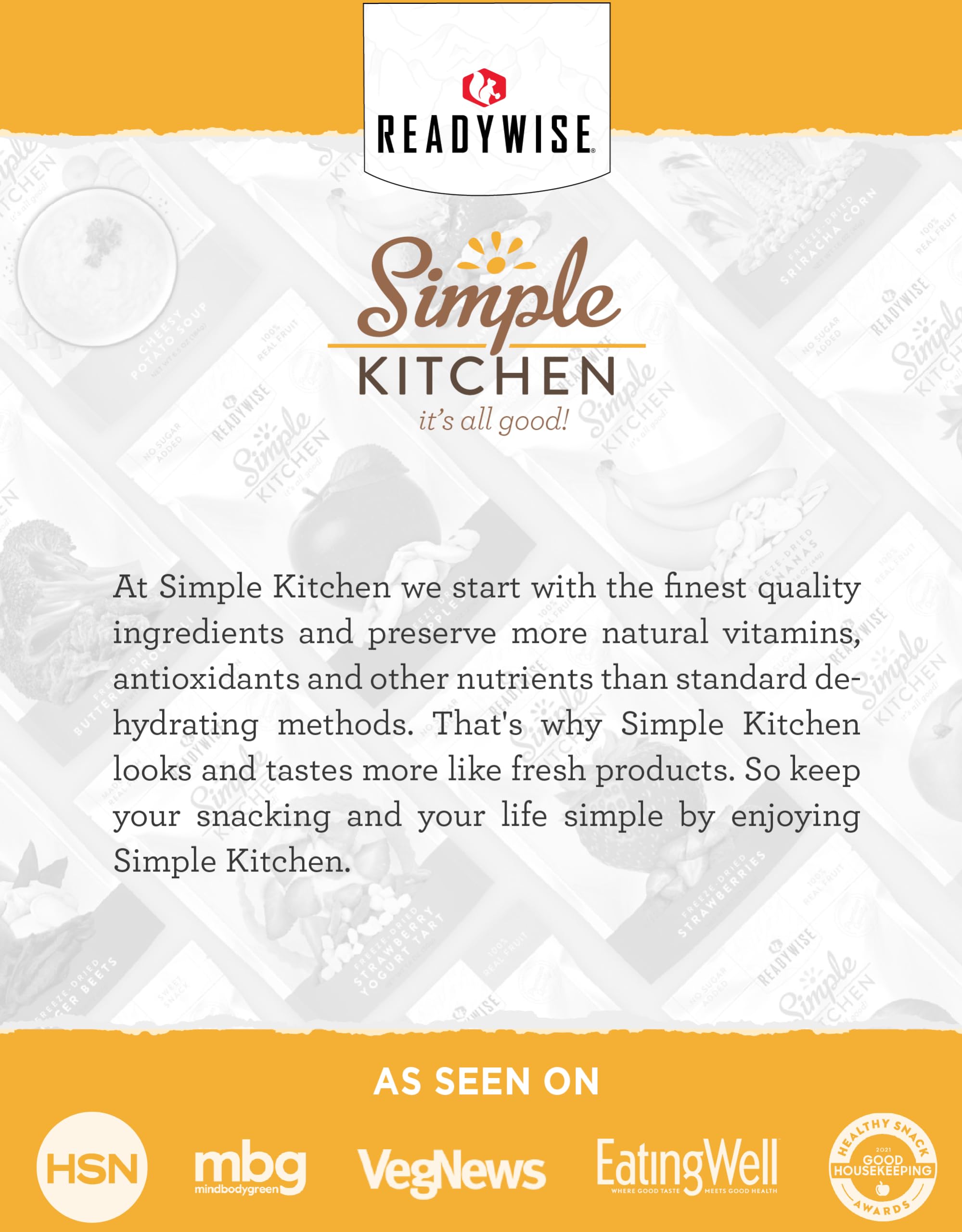 ReadyWise butter powder spread-on-toast example highlights creamy flavor for meals.