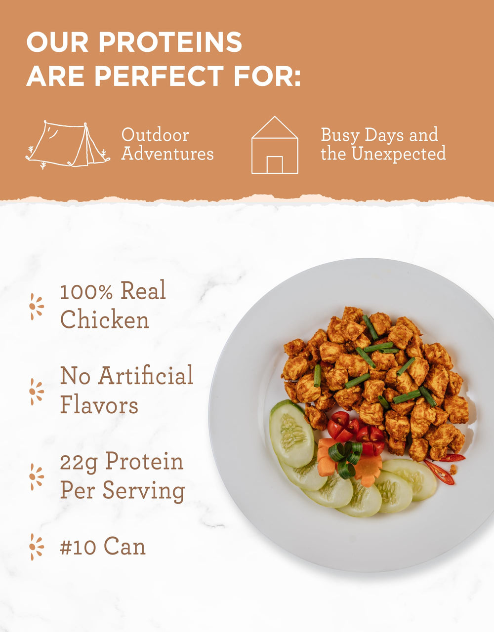 ReadyWise camping meal setup showing versatile, convenient protein for outdoor adventures.