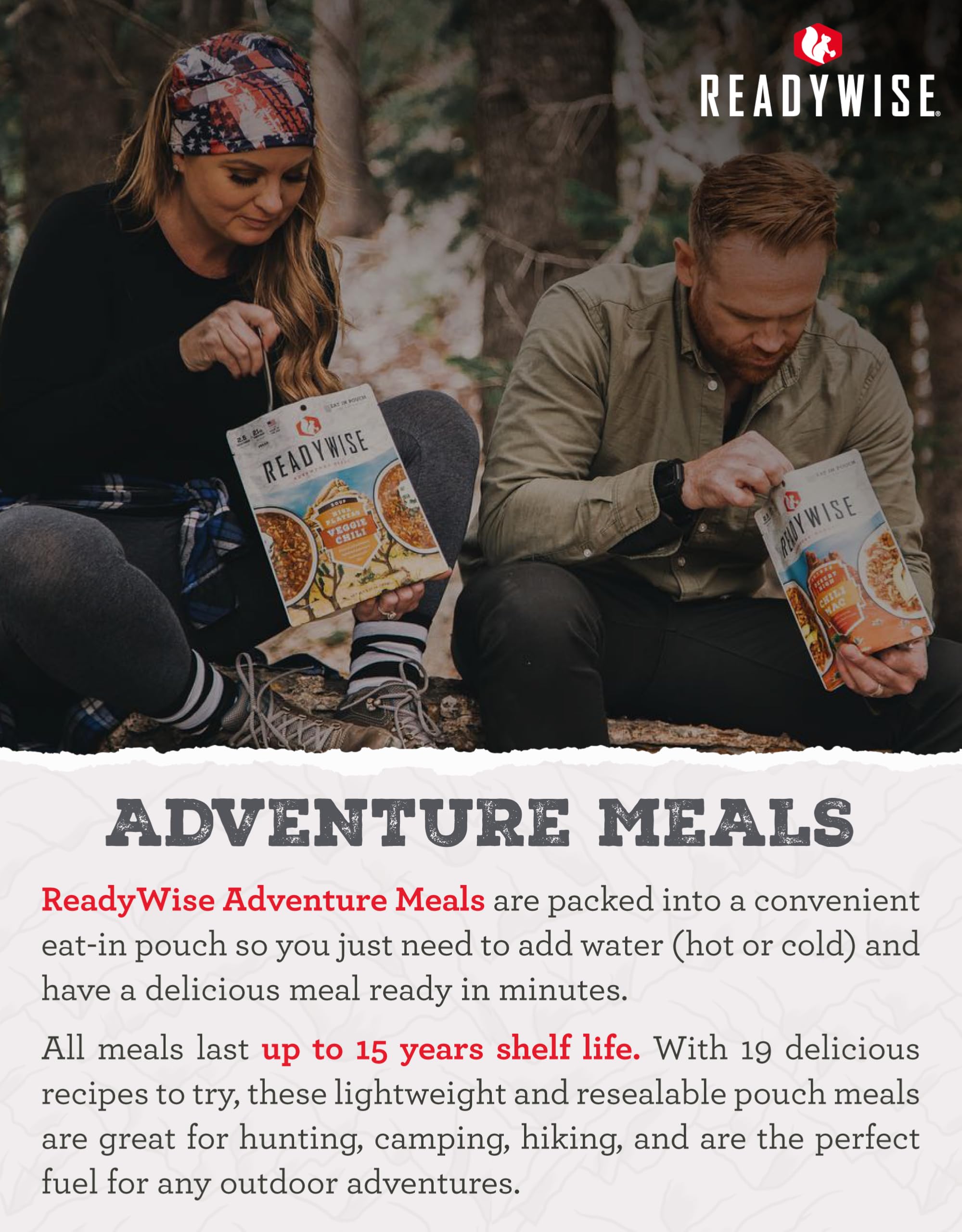 ReadyWise cookie dough trail treats gluten-free badge emphasizes safe ingredients for gluten-free eaters