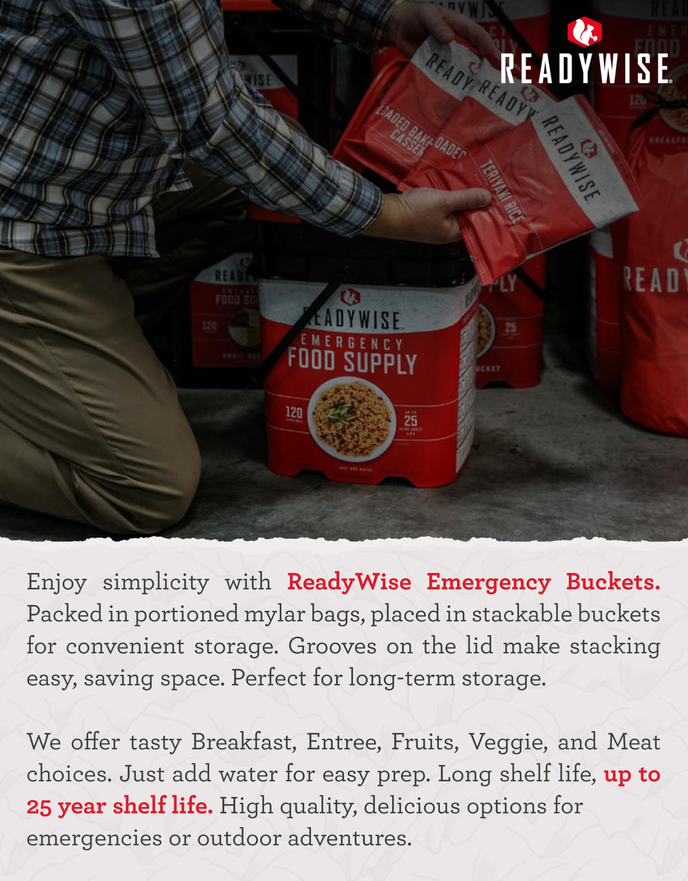 ReadyWise Crunchy Granola snack for energy on outdoor trips.
