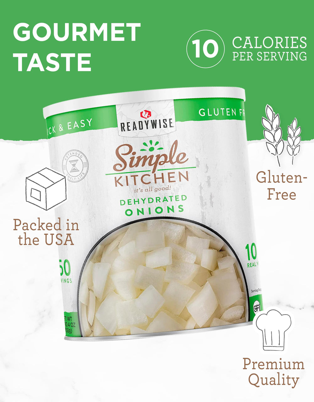 ReadyWise dehydrated onions backpacking kit ready snack flavor boost