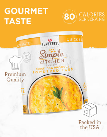 ReadyWise egg powder baking base for cakes and cookies.