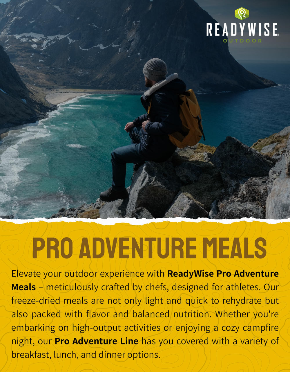ReadyWise Jeff Garmire-inspired adventure meal adds gourmet flavor to trips.