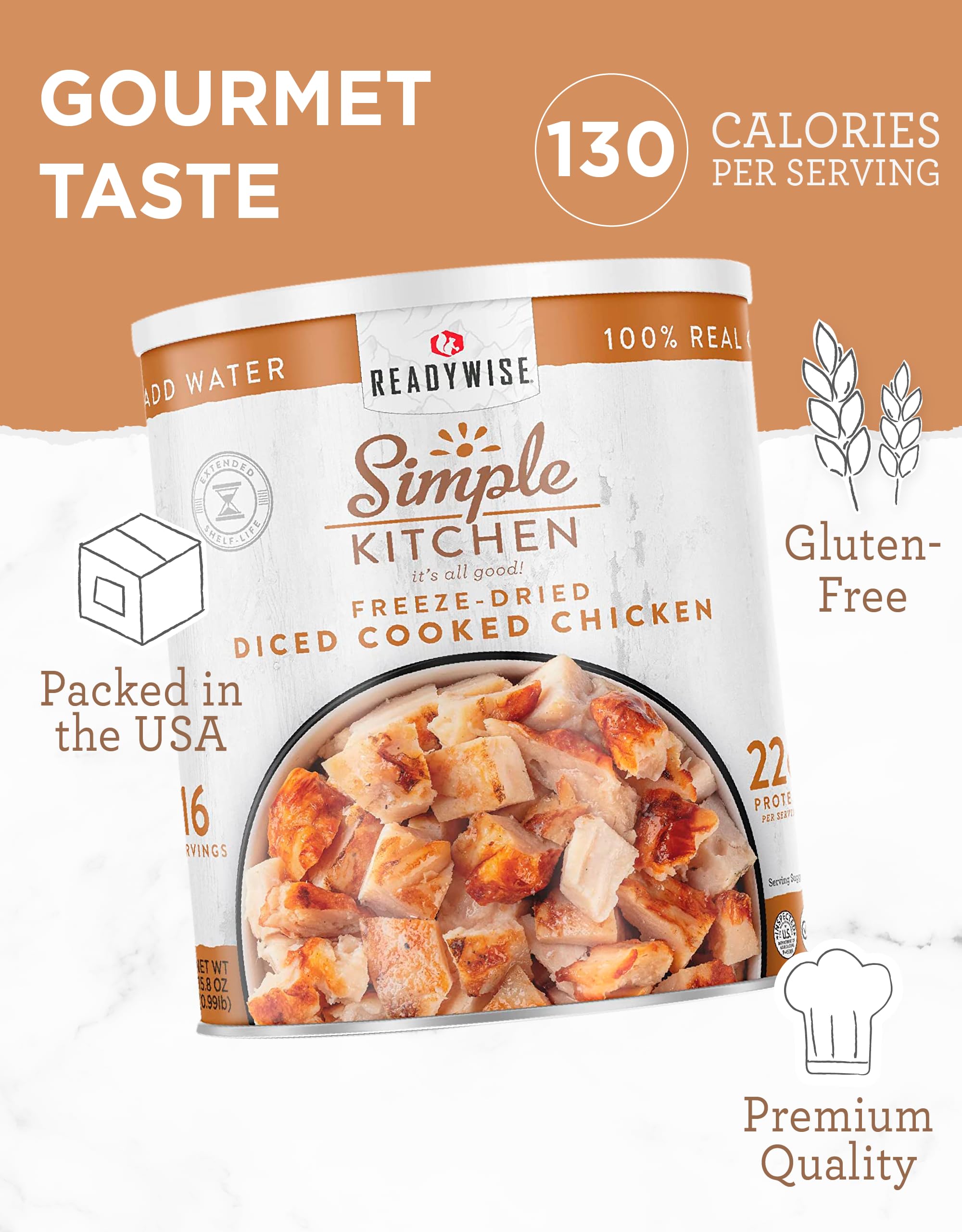 ReadyWise kitchen meal prep image highlighting flexible ingredient for recipes.