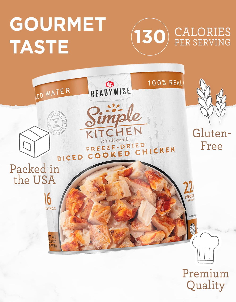ReadyWise kitchen meal prep image highlighting flexible ingredient for recipes.
