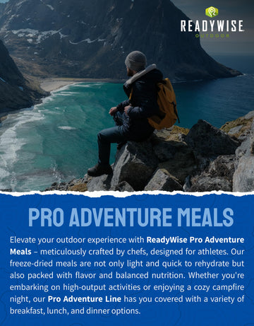 ReadyWise Outdoor Pro Beef Stroganoff made in the USA for outdoor adventures.