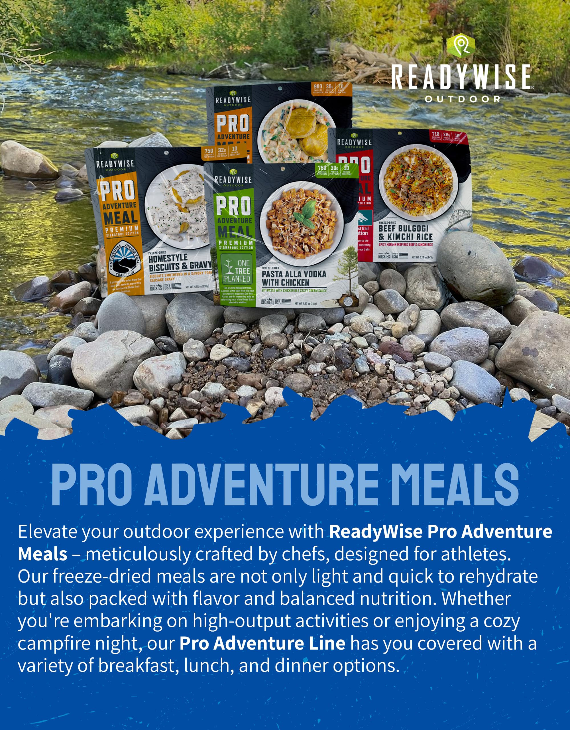 ReadyWise shelf life label emphasizes up to five years of storage