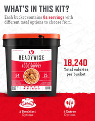ReadyWise pasta Alfredo pouch demonstrates convenient premade meals on trail.