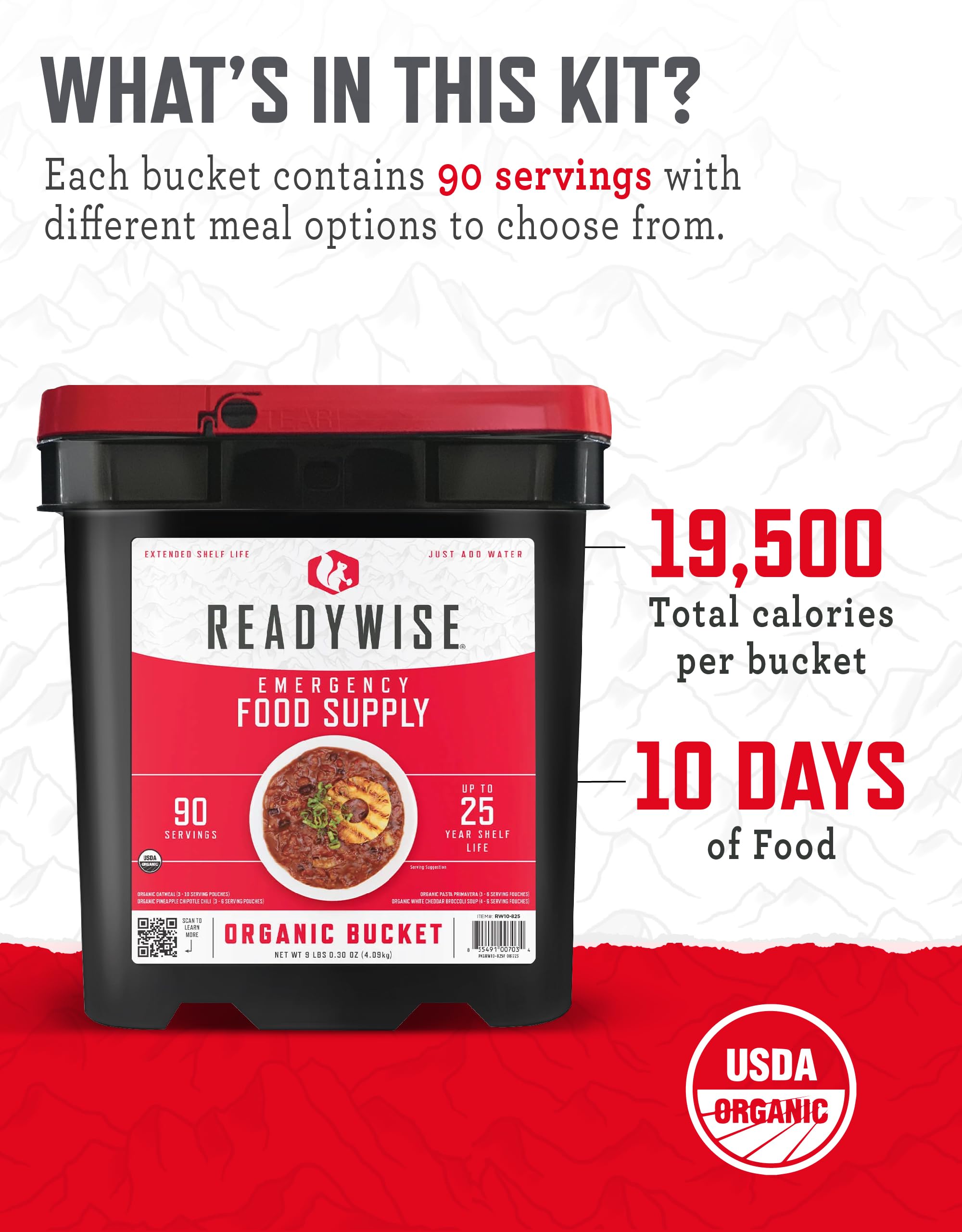 ReadyWise split-lid tray in use, allowing easy portioning and serving.