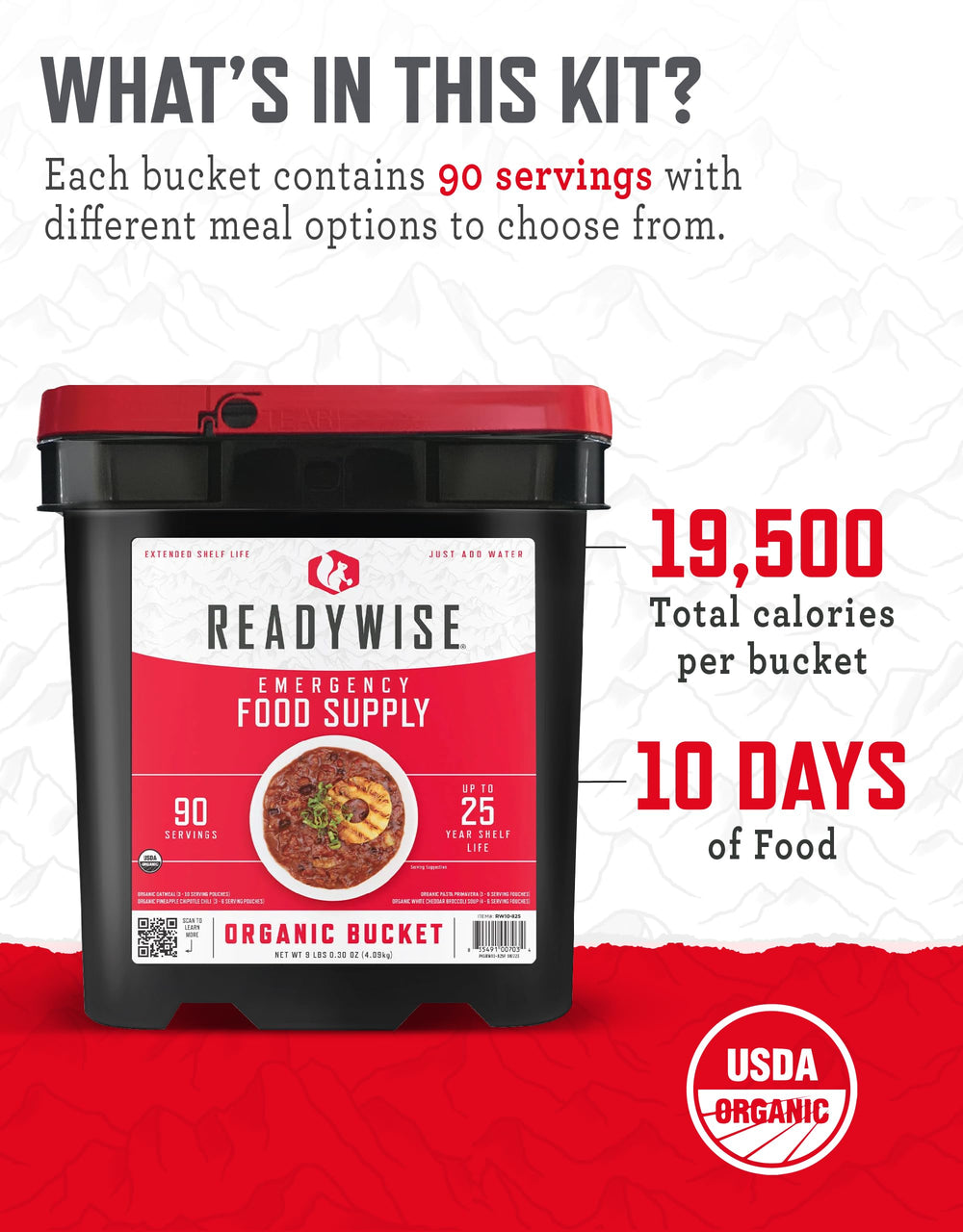 ReadyWise split-lid tray in use, allowing easy portioning and serving.