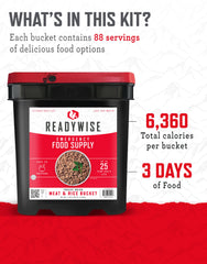ReadyWise split-lid tray feature shown as a convenient serving surface.