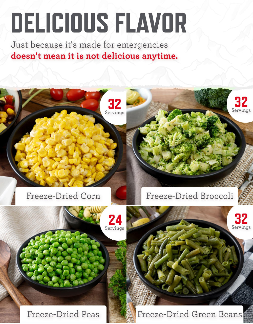 ReadyWise stackable food storage bucket saves space in cabinets