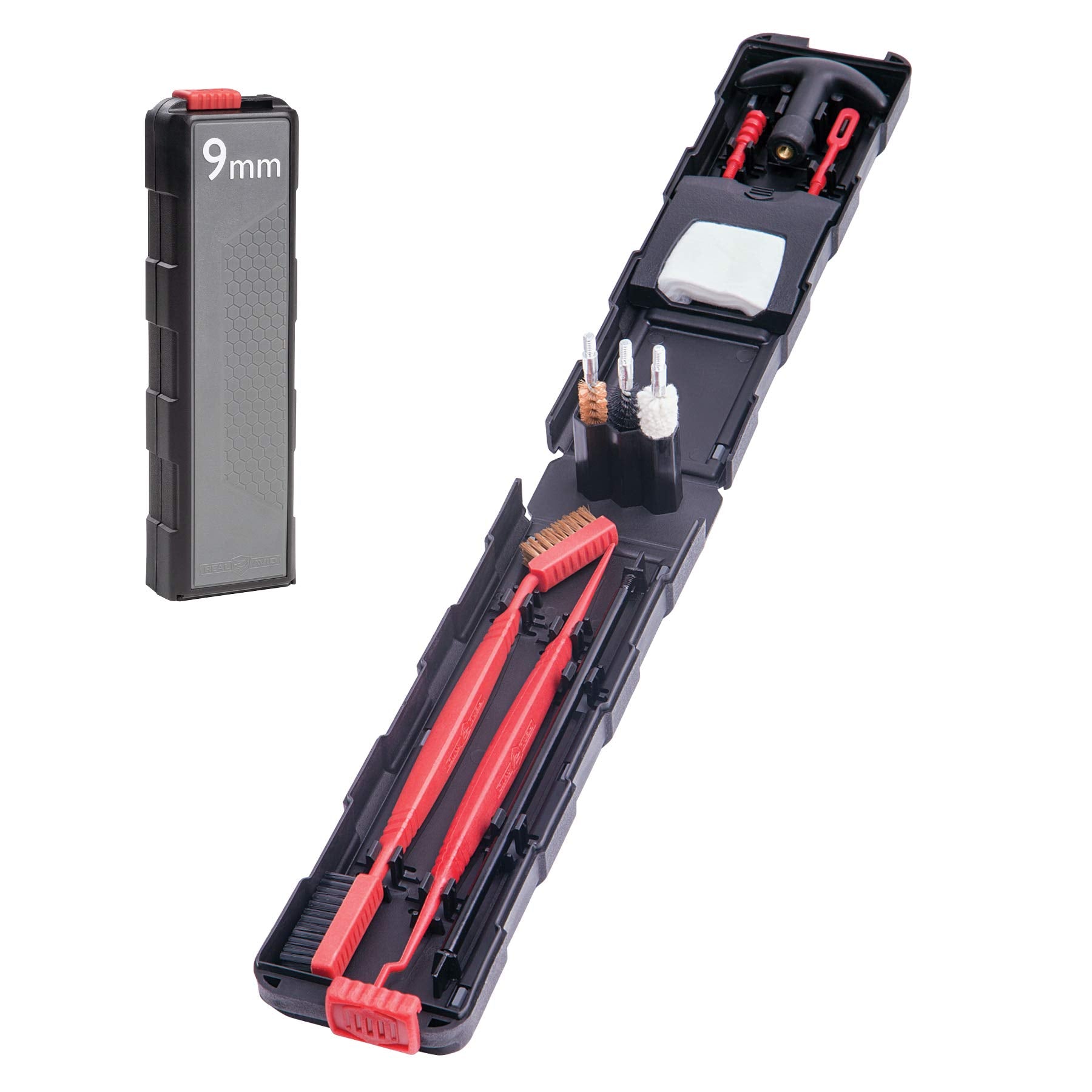 Real Avid 9mm cleaning kit branding on packaging