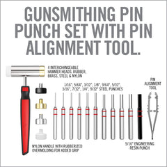 Real Avid bench block with embedded 1911 bushing wrench for on-tool adjustments