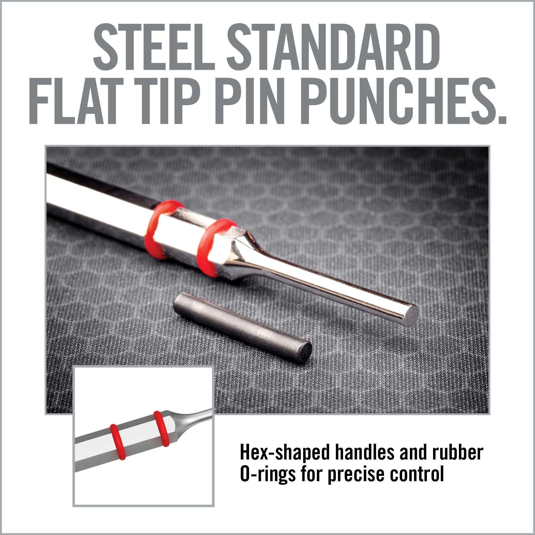 Real Avid ergonomic rubberized handle enhances grip during gunsmithing tasks