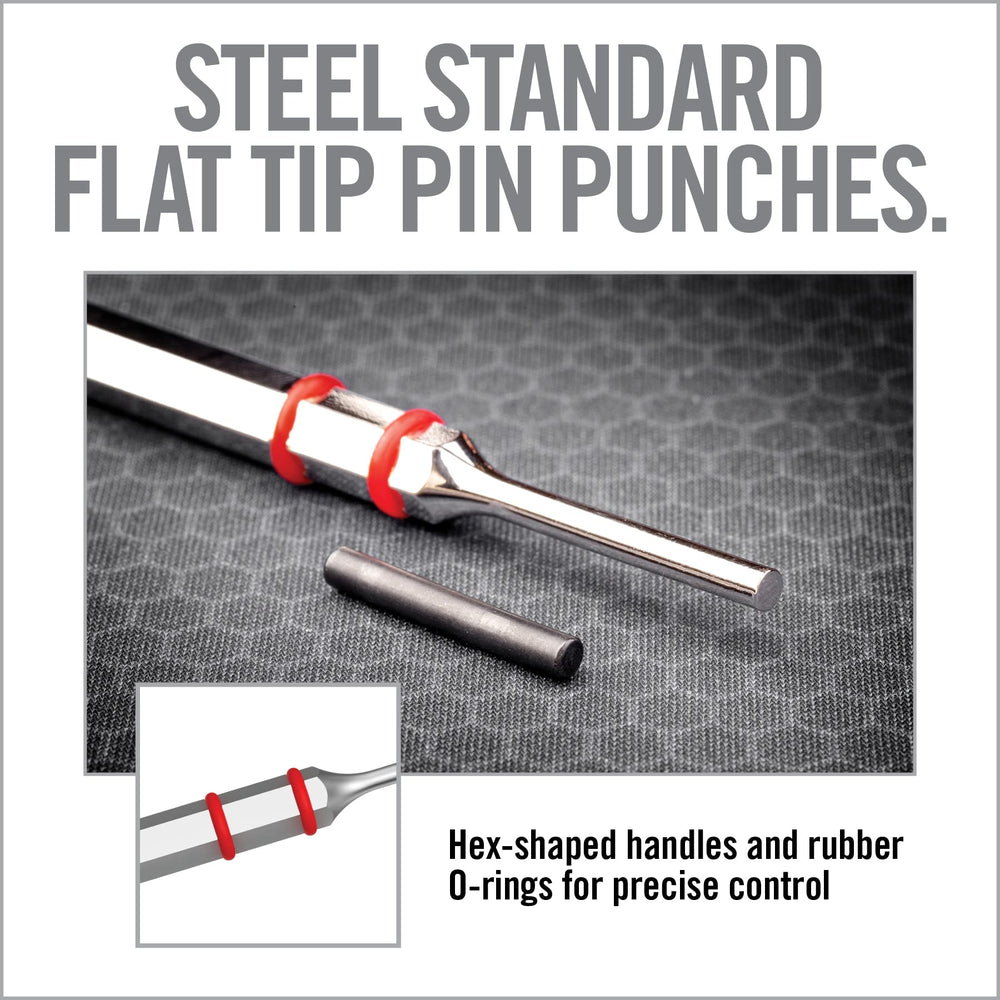 Real Avid ergonomic rubberized handle enhances grip during gunsmithing tasks