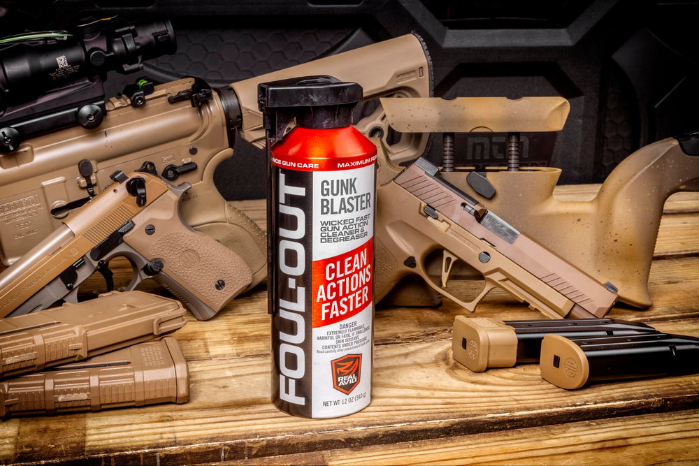 Safe on finishes: blued steel, case-hardened steel, brass, Cerakote