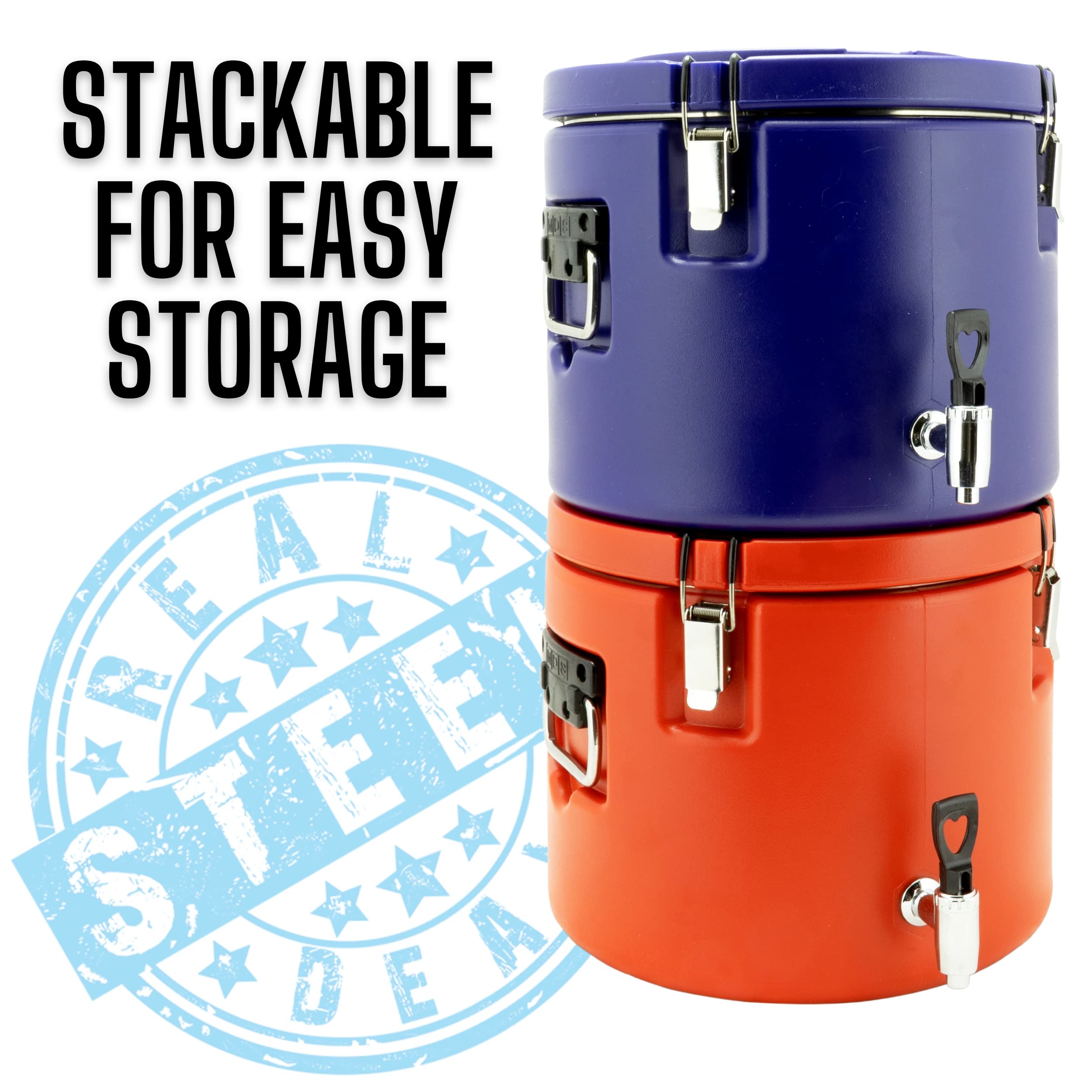 Heavy-duty handles and hinges offer rugged, daily-use durability.