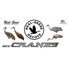 Real-Geese Gen 3 Sandhill Crane decoy front pose A for improved field visibility