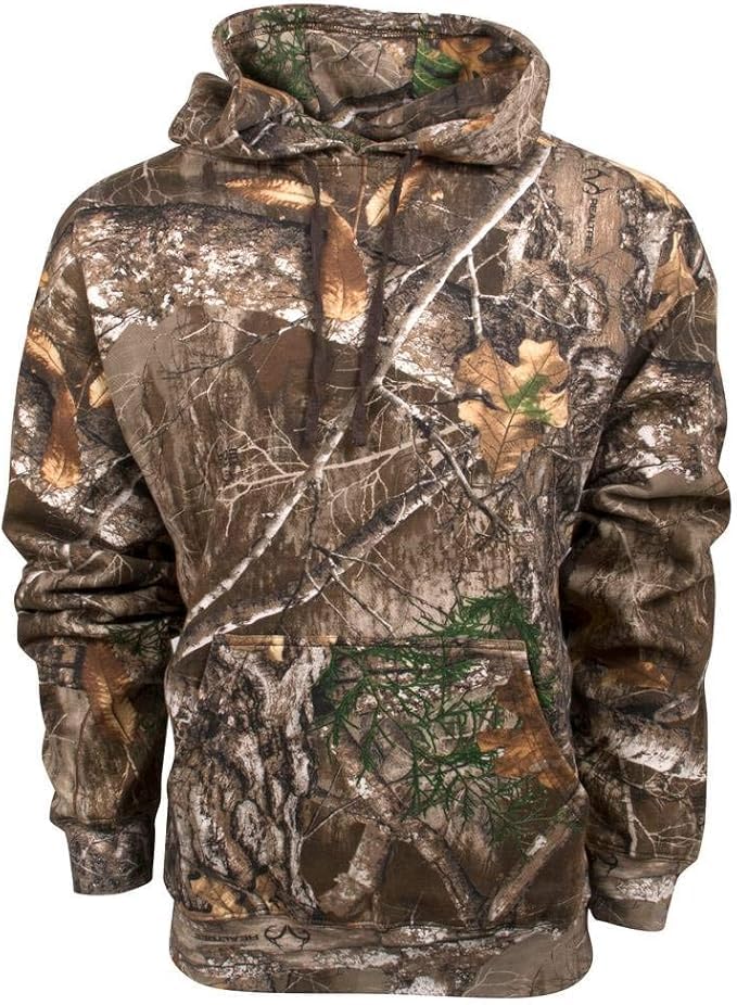 RealCamo Edge Pullover Hoodie in edge camo pattern for warm concealment in the field
