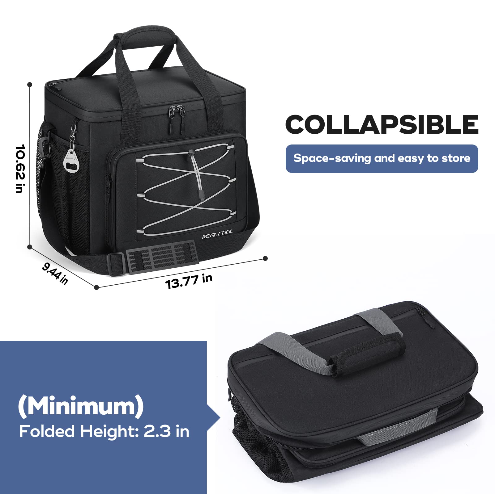 RealCool soft cooler at the beach demonstrates versatile use for picnics.