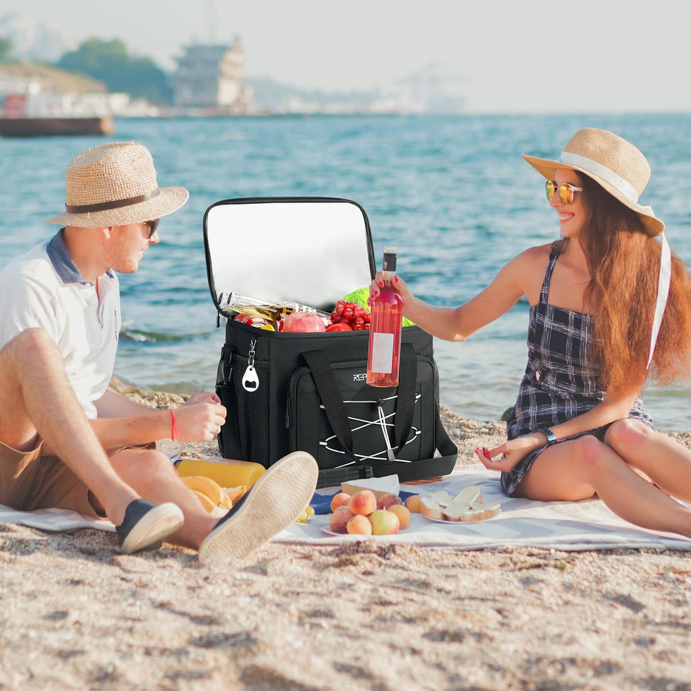 RealCool insulated leak-proof cooler keeps meals fresh during trips and picnics.
