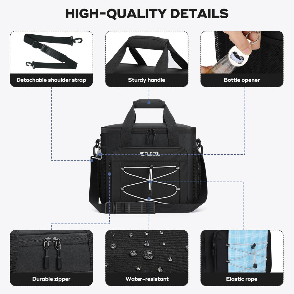 RealCool soft cooler made of durable waterproof Oxford fabric for outdoor use.
