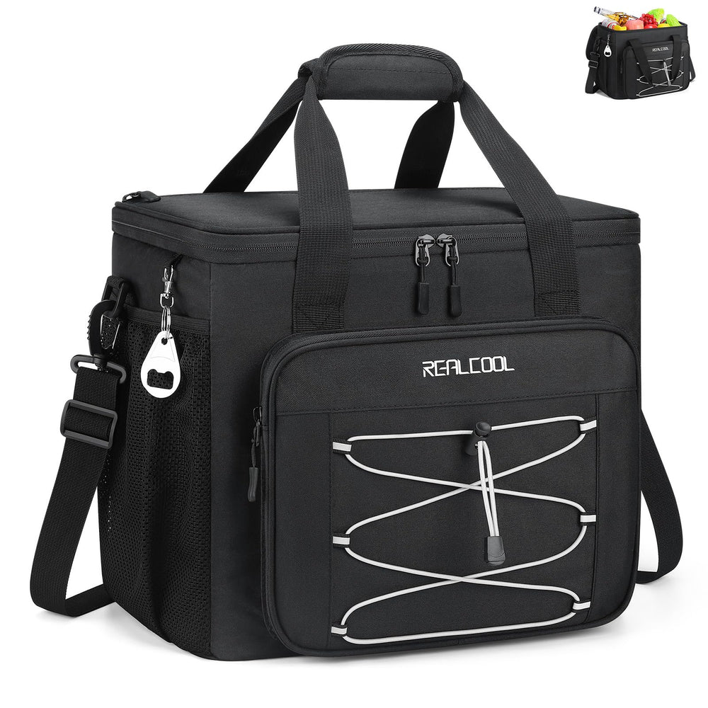 RealCool soft cooler folded compact design for easy trunk storage and travel.