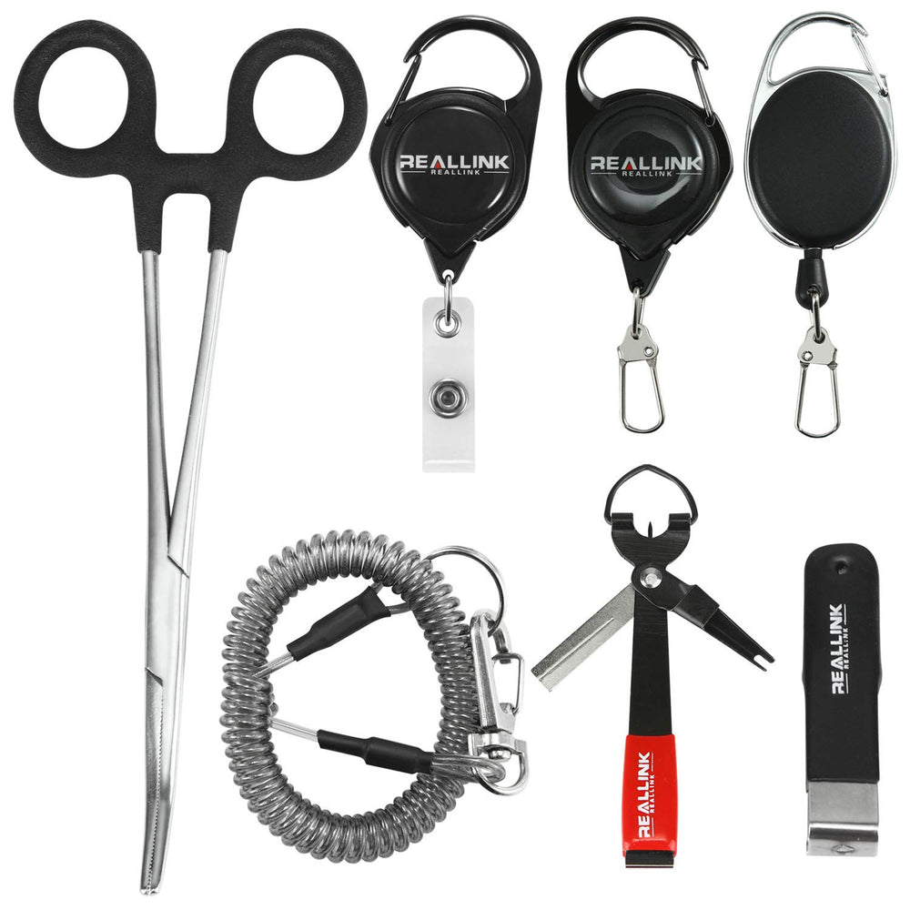 REALLINK 7-in-1 fly fishing hook remover and forceps