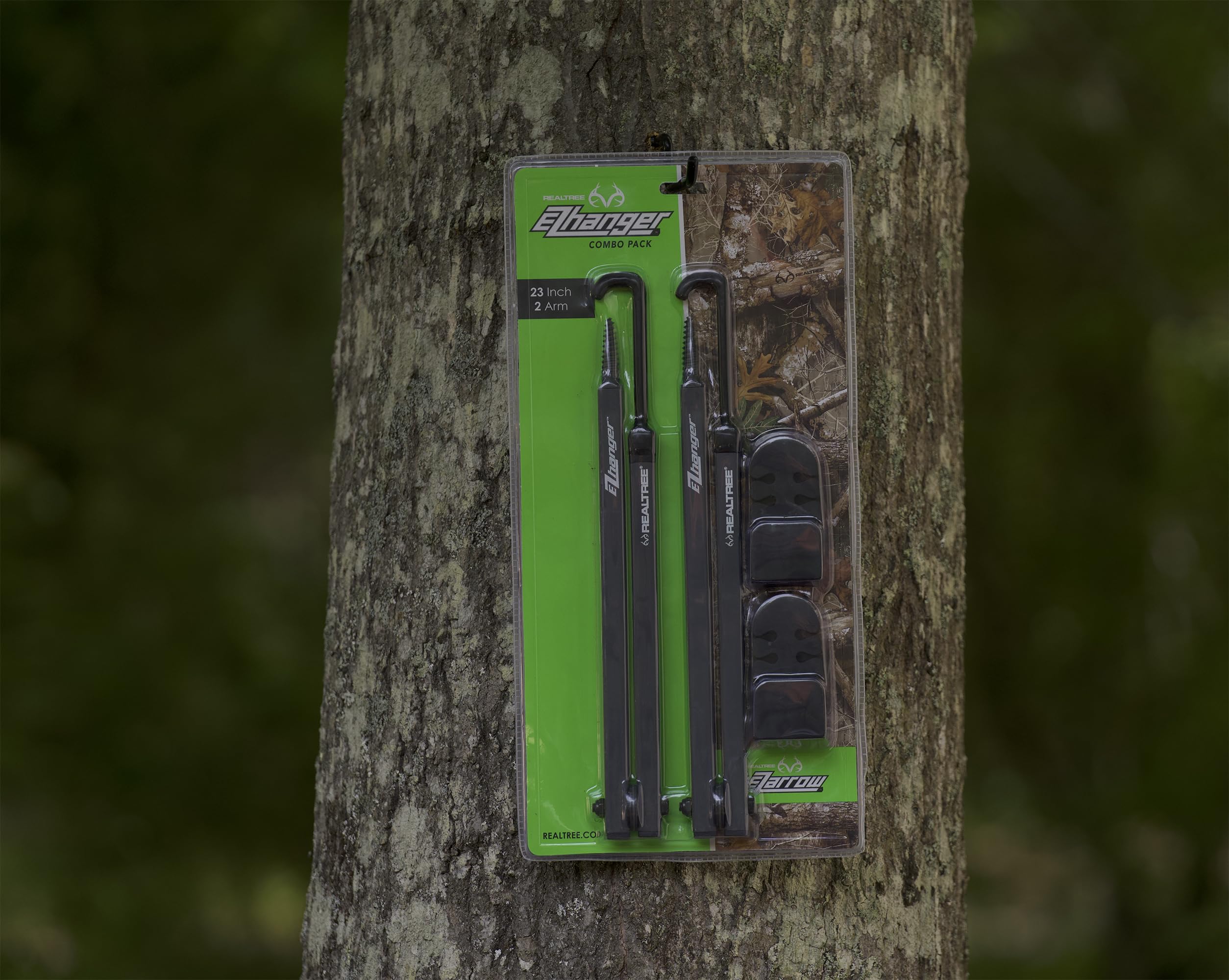 Realtree EZ Hanger with arrow holder attached for quick arrow access during hunts