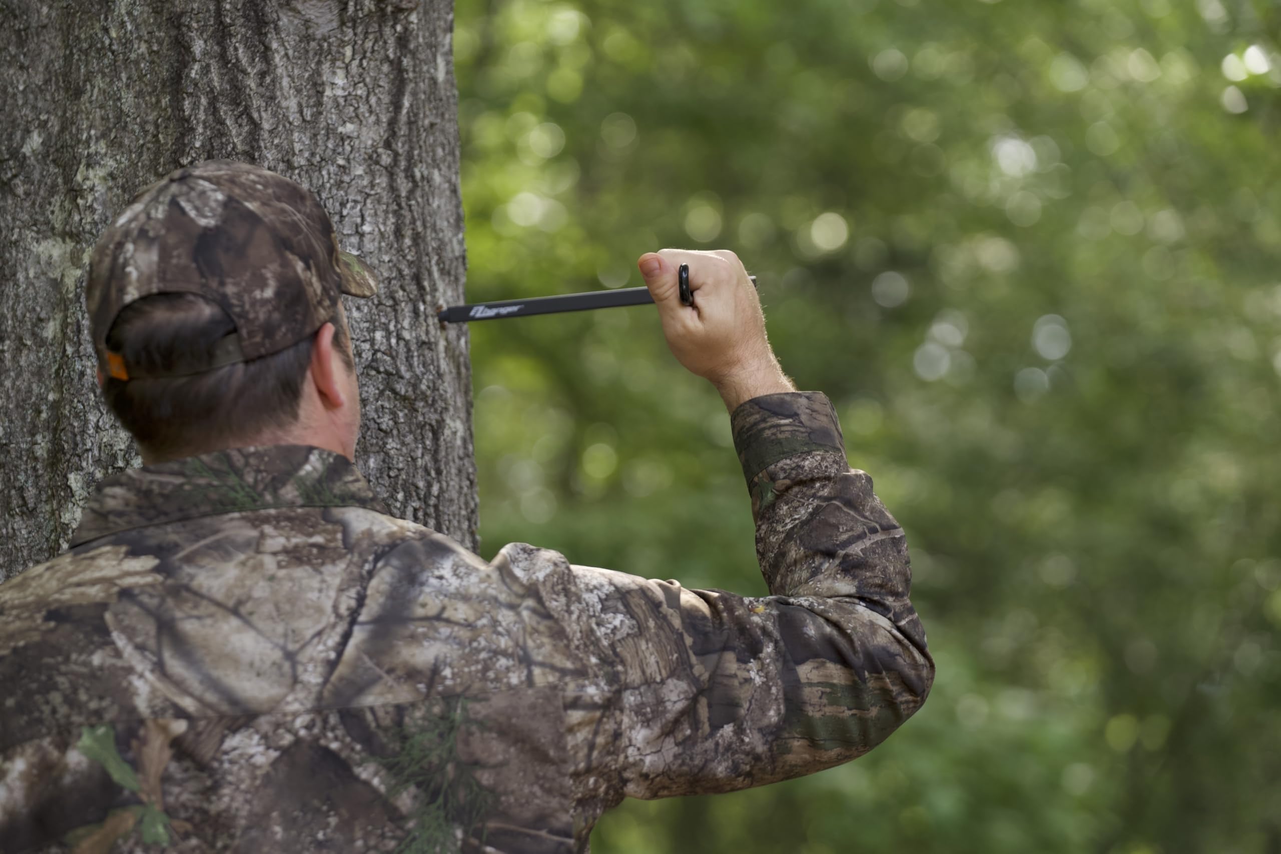 Realtree EZ Hanger secured to a tree with a screw mount for stable positioning