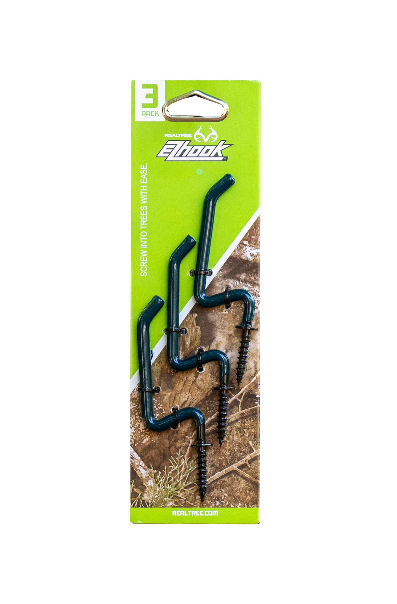 Realtree EZ Hook 3-Pack for tree stand, keeps pack and optics within reach