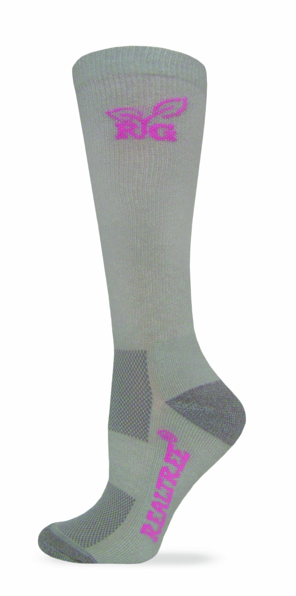Realtree Girl Ultra-Dri boot sock with arch support for all-season comfort.