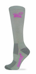 Realtree Girl Ultra-Dri boot sock with arch support for all-season comfort.
