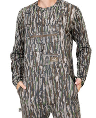 Realtree bib overalls chest pocket for quick access to gear