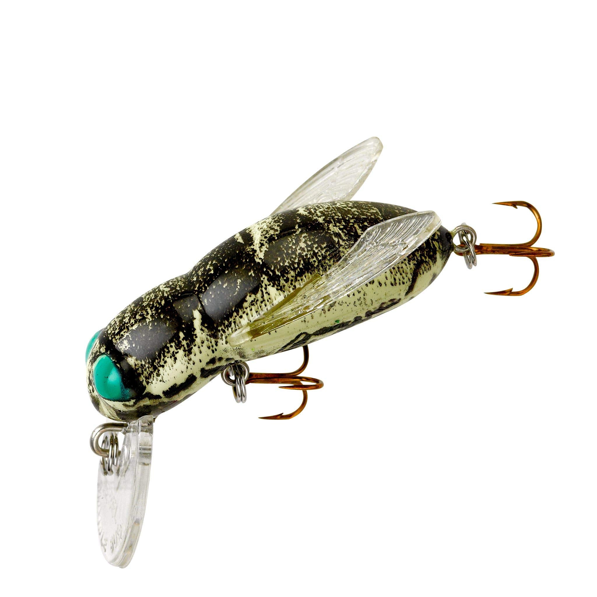 Rebel Bumble Bug topwater lure ready for surface strikes and bass fishing