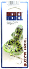 Rebel Buzz’n Frog legs spin to mimic frog movement and lure bass near cover.