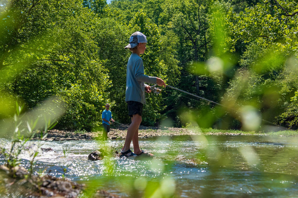Rebel Creek Craw floating presentation image showing buoyant behavior